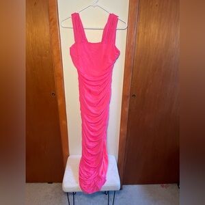 Pink wedding guest dress